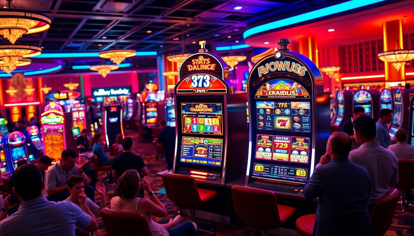 Revel in the excitement of slot online di mesin slot berwarna-warni di kasino.