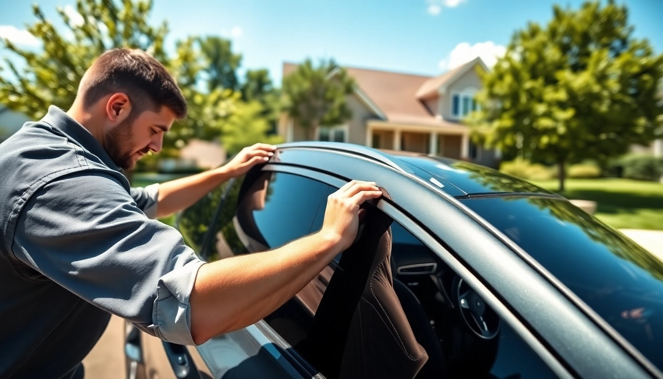 Enhance your vehicle with window tinting Cleveland TN by a professional installer showcasing their expertise.