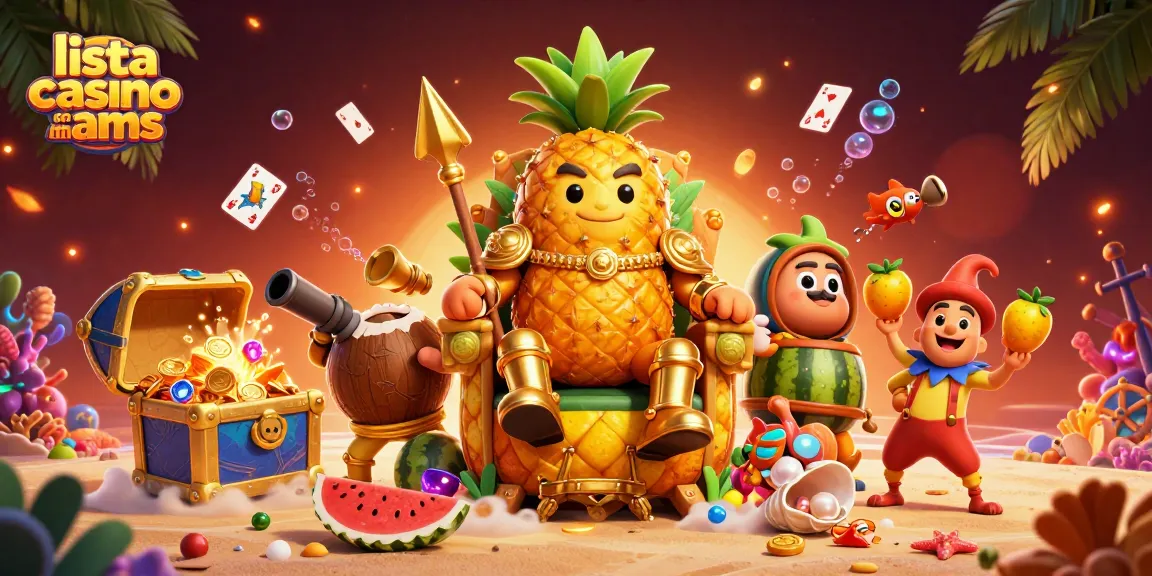 Gioca e scopri la lista casino non AAMS più affascinante con il re ananas folkloristico e i suoi guardiani.