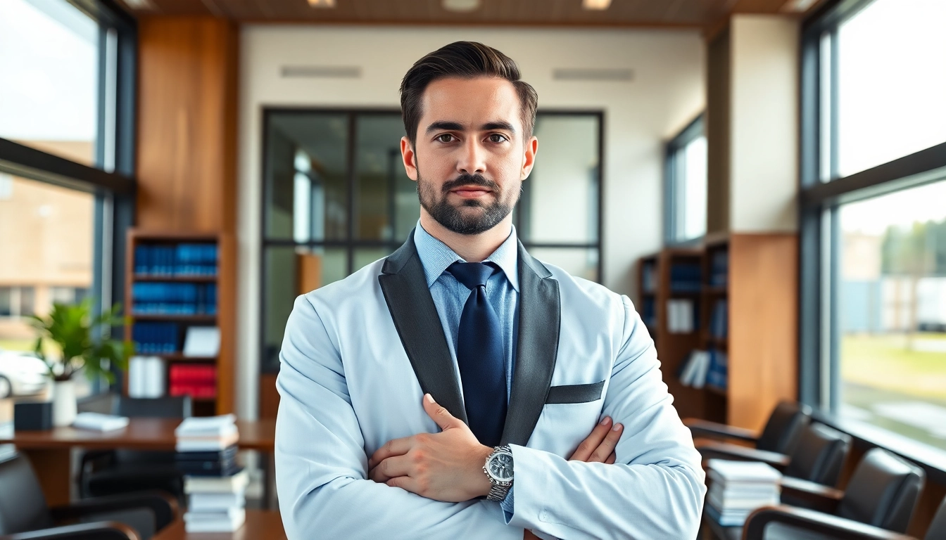 Truck accident attorney Clearwater providing legal counsel in a professional office environment.