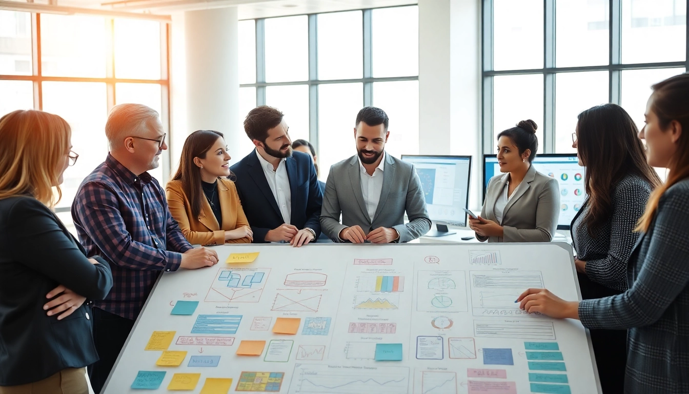 Enhancing Proposal Writing and Management with collaborative teamwork in a bright office.