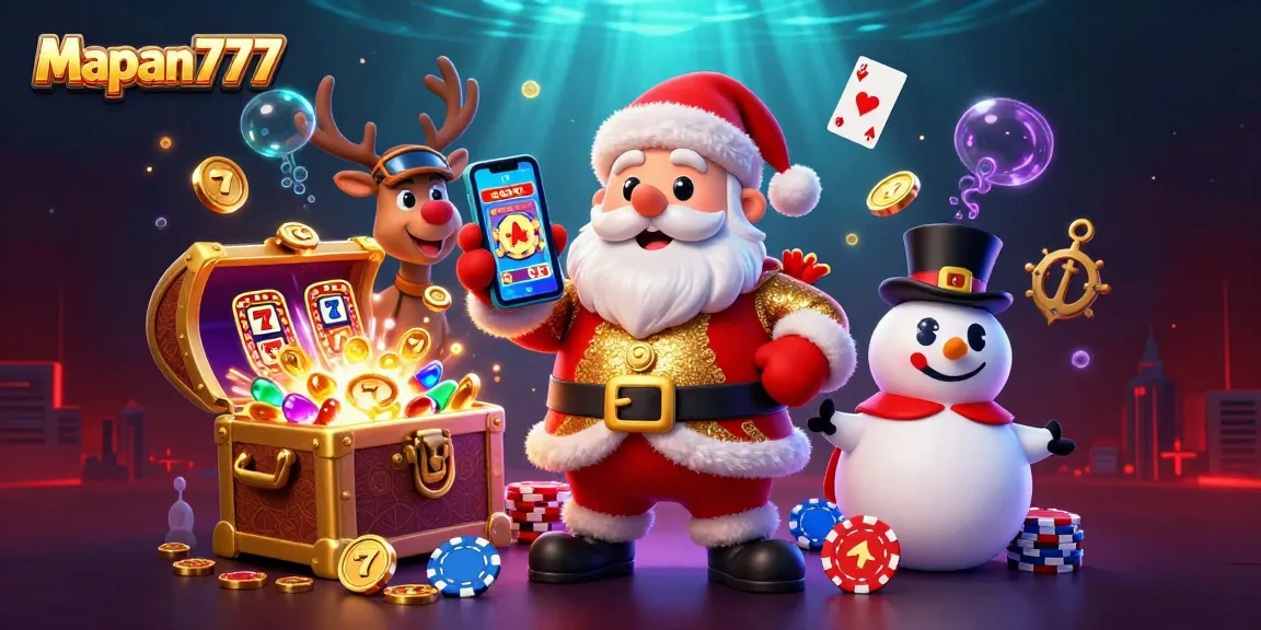 Experience thrilling slots with Mapan777 in a vibrant casino scene full of excitement!