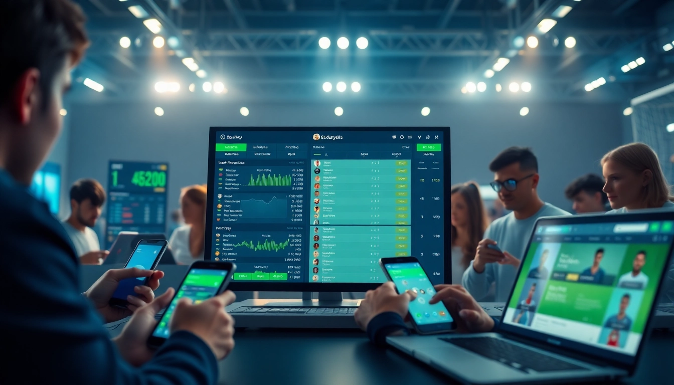 Engaging display of kèo nhà cái online betting interface with live match statistics and vibrant community interaction.