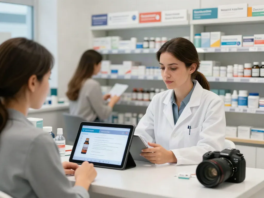 Pharmacy showcasing steroidi anabolizzanti legali italia products with online interaction and customer engagement.