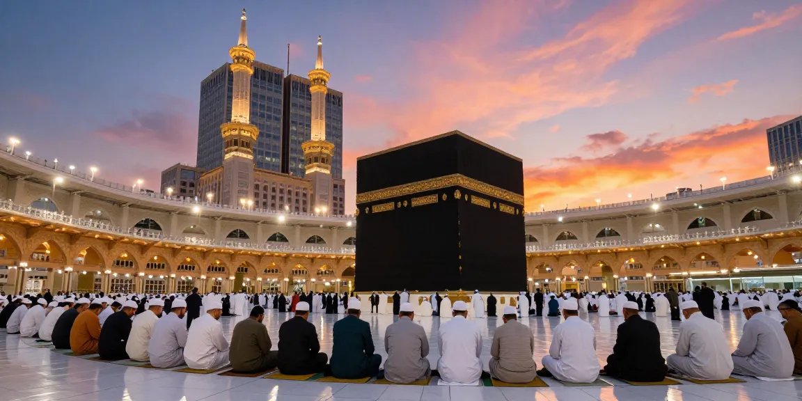 Experience umroh Itikaf at Masjidil Haram, a spiritual pilgrimage guide with breathtaking views.