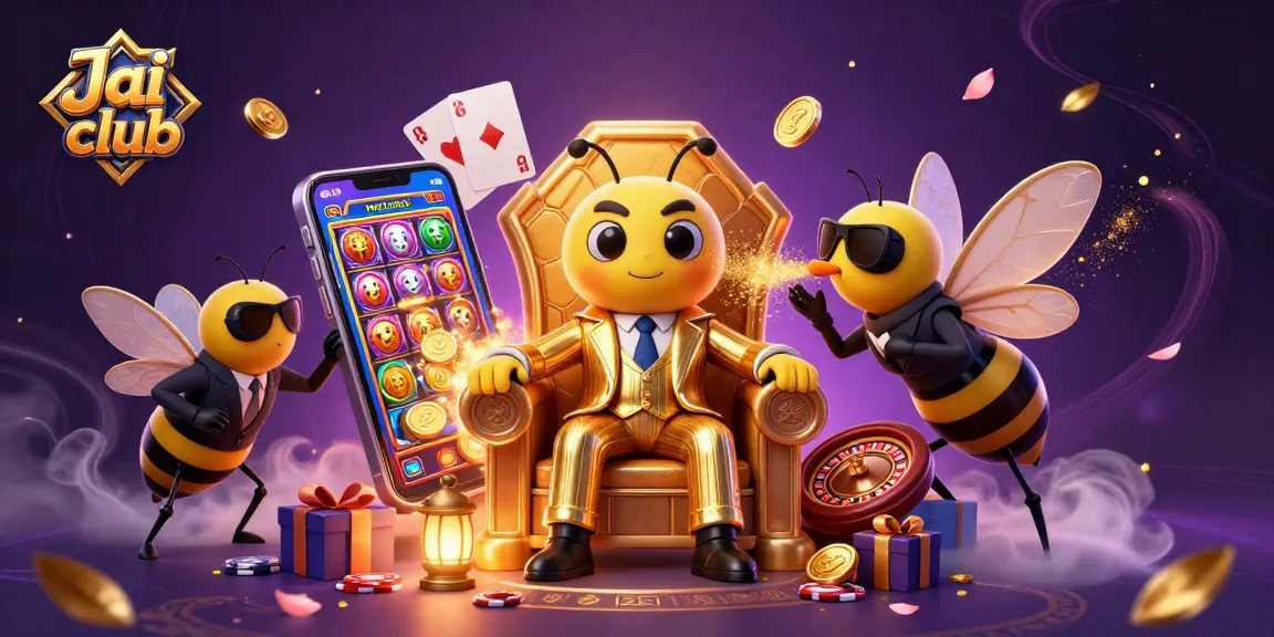 Experience Jai club's thrilling adventures with a bumblebee mob boss and engaging slot games.