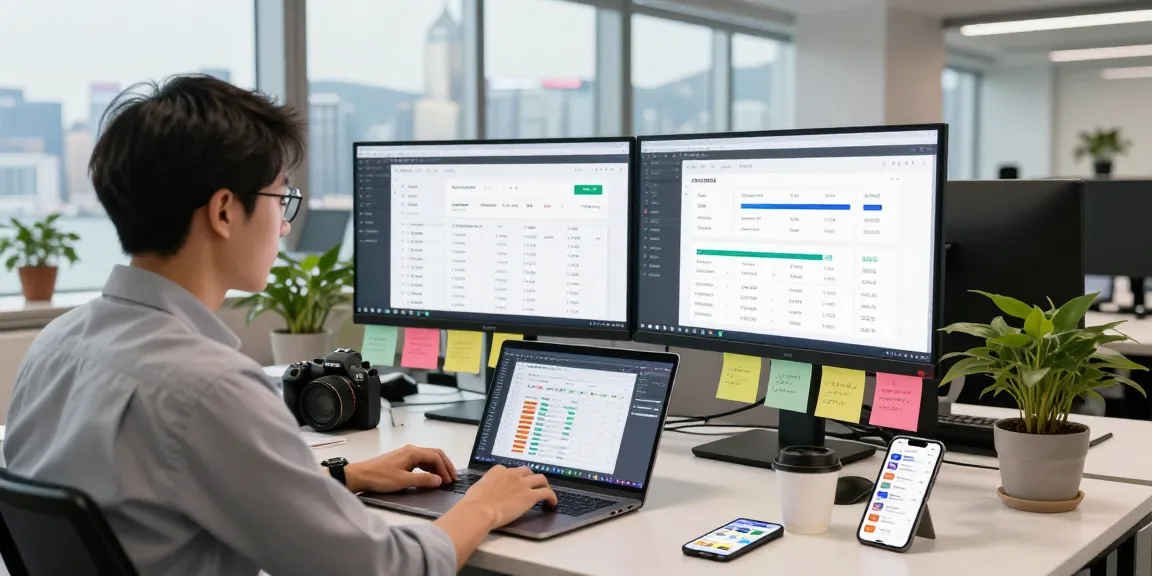 SEO specialist optimizing local seo hong kong strategies in a modern office environment.
