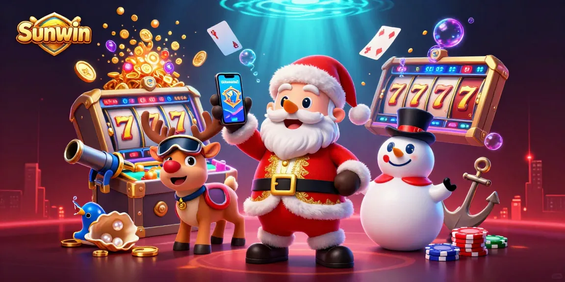 Spin to win with Sunwin's thrilling jackpot slots in a vibrant casino scene.