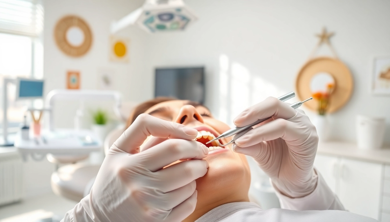 Orthodontics Edmonton: A skilled orthodontist provides expert care in a modern clinic.