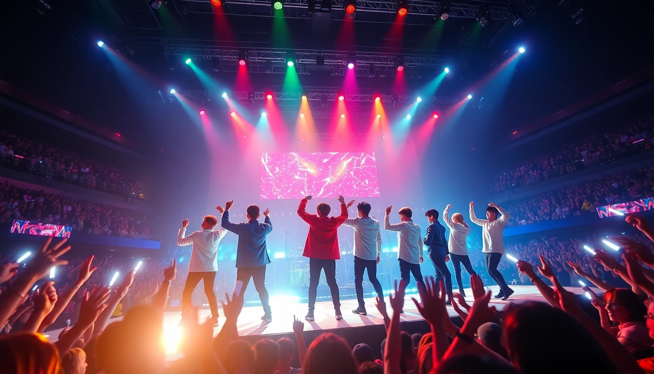 BTS news highlights a lively concert with energetic performances and excited fans in attendance.