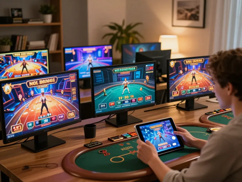 Player engaging with tg88 online gaming platform, showcasing immersive casino experience.