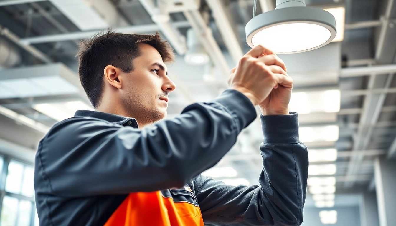 Enhance your space with expert lighting maintenance services for commercial needs.
