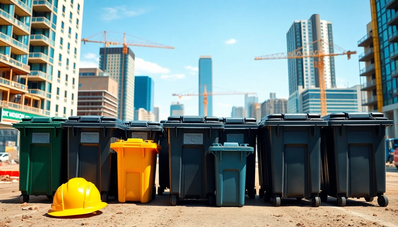 Rent garbage rental bins for efficient waste management in urban construction sites.