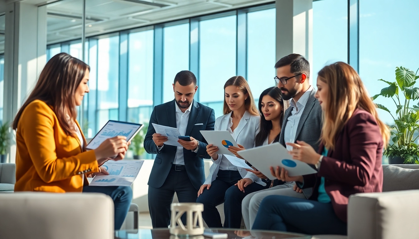 Analyze competitor pricing strategies in a modern office setting with a diverse team.