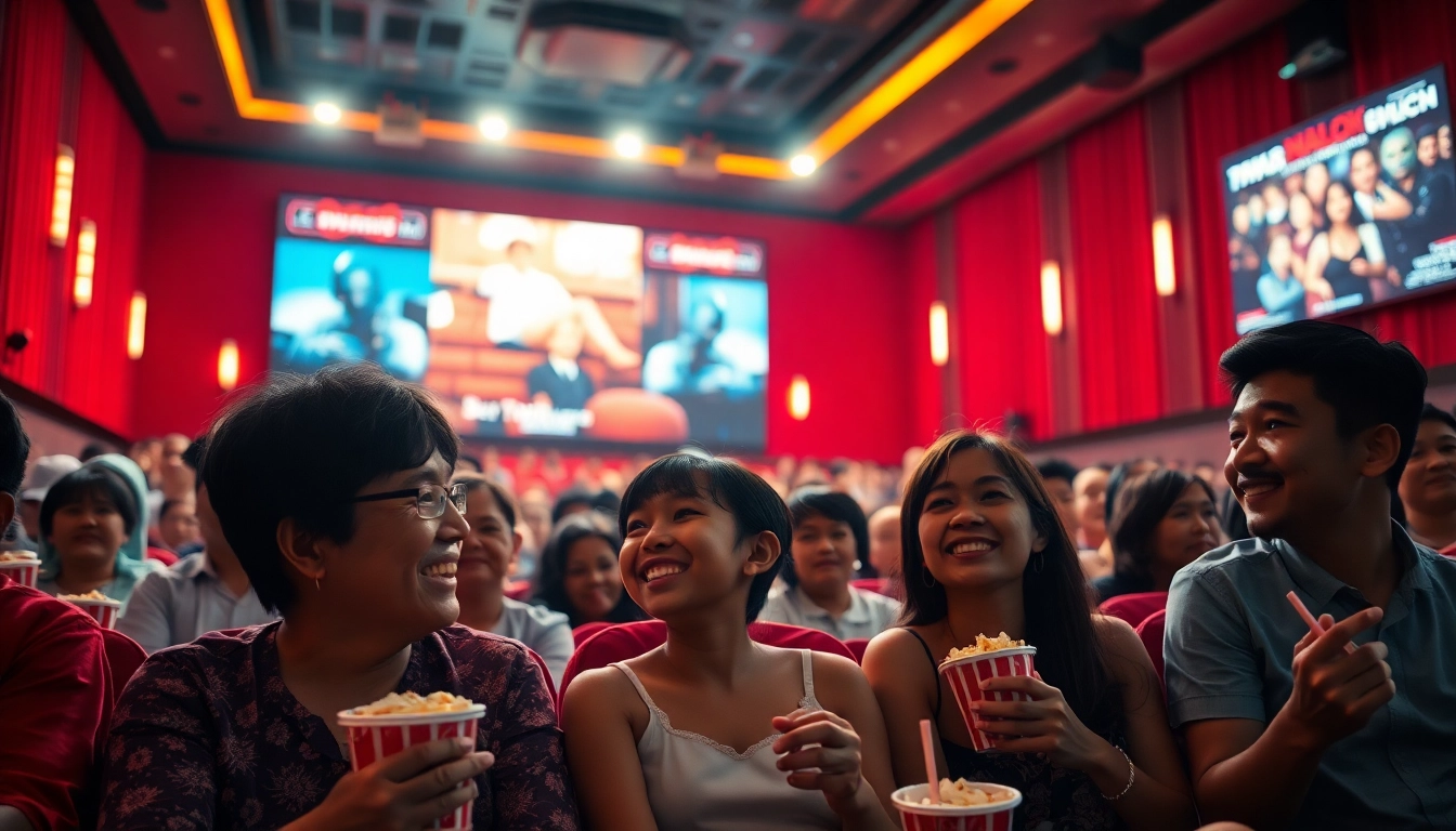 ดูหนังออนไลน์ในโรงภาพยนตร์ที่มีผู้ชมหลากหลายและบรรยากาศอบอุ่น