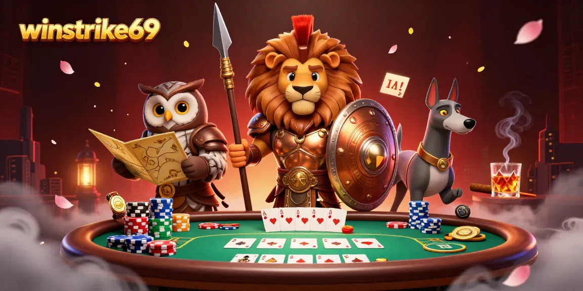 Engage with winstrike69 in a vibrant casino scene filled with poker excitement and strategy.