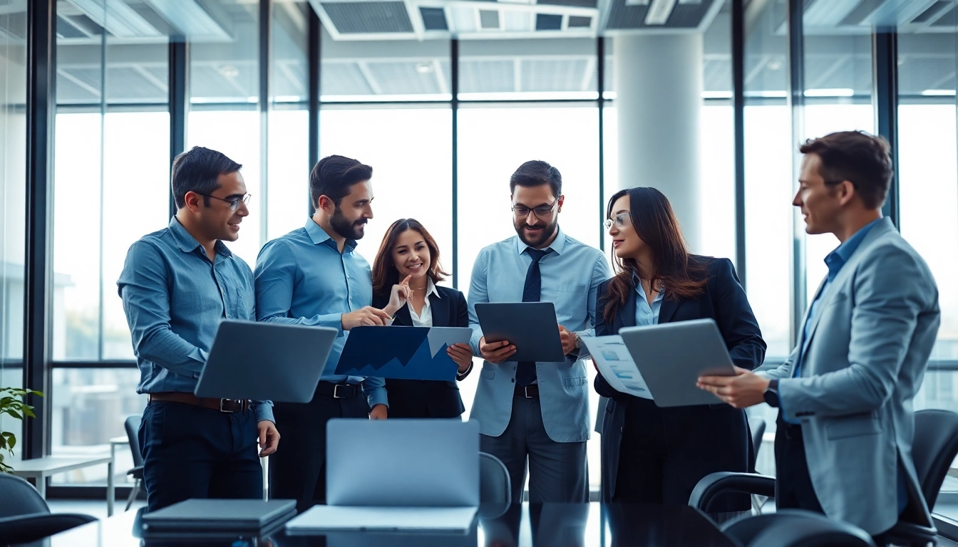 Enhance your competitive intelligence for sales with a focused team discussion in a modern office setting.