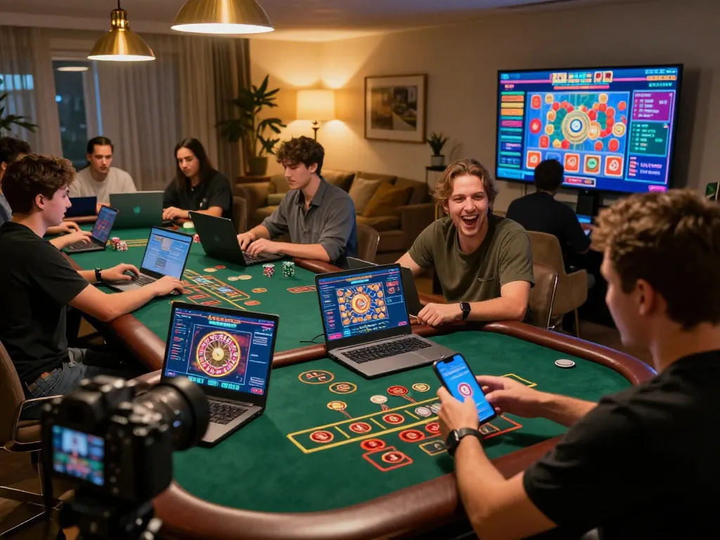 Players enjoying F168 online games with excitement at home, showcasing strategic gameplay and vibrant atmosphere