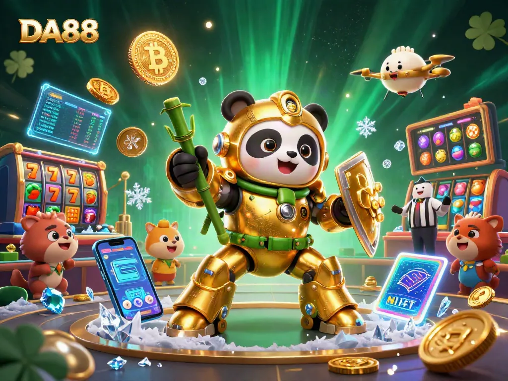 Experience thrilling gameplay at DA88 with vibrant 3D casino scenes showcasing dynamic slot elements.