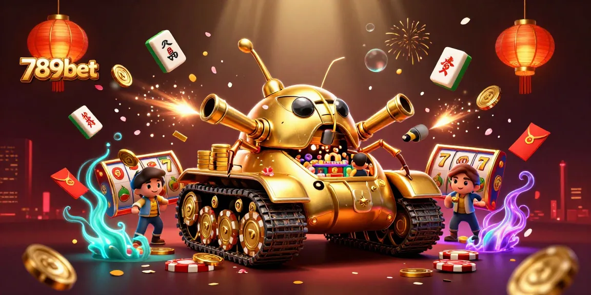Experience winning actions at 789bet with a vibrant casino-themed 3D illustration of gaming excitement.