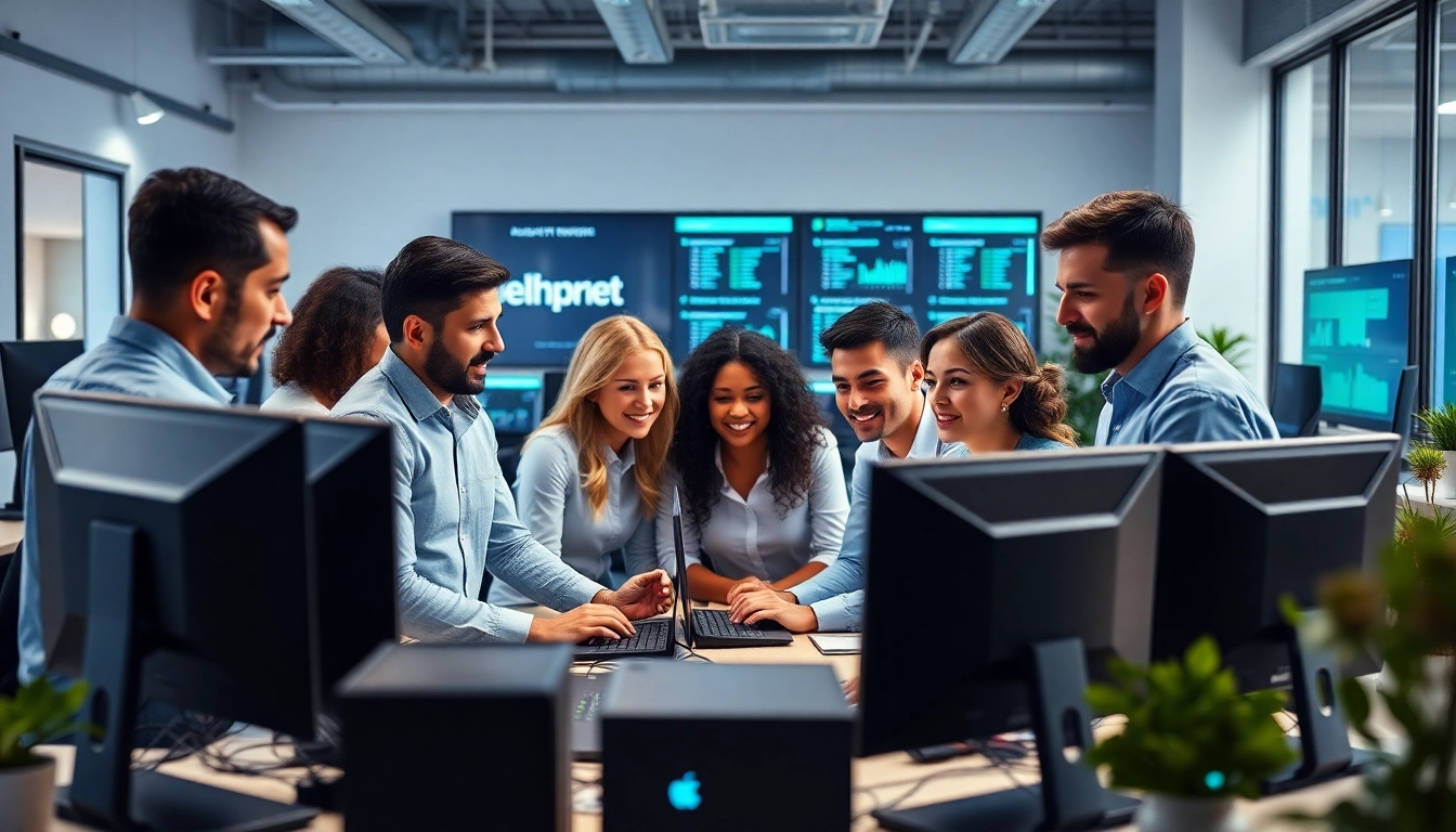 Experience managed IT services Lakeland with a dedicated team in a vibrant office environment.
