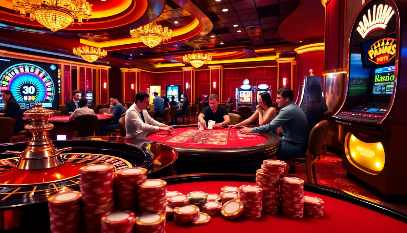 Jeu palpitant à enjeux élevés dans les meilleurs casinos en ligne avec roulette, poker et machines à sous.