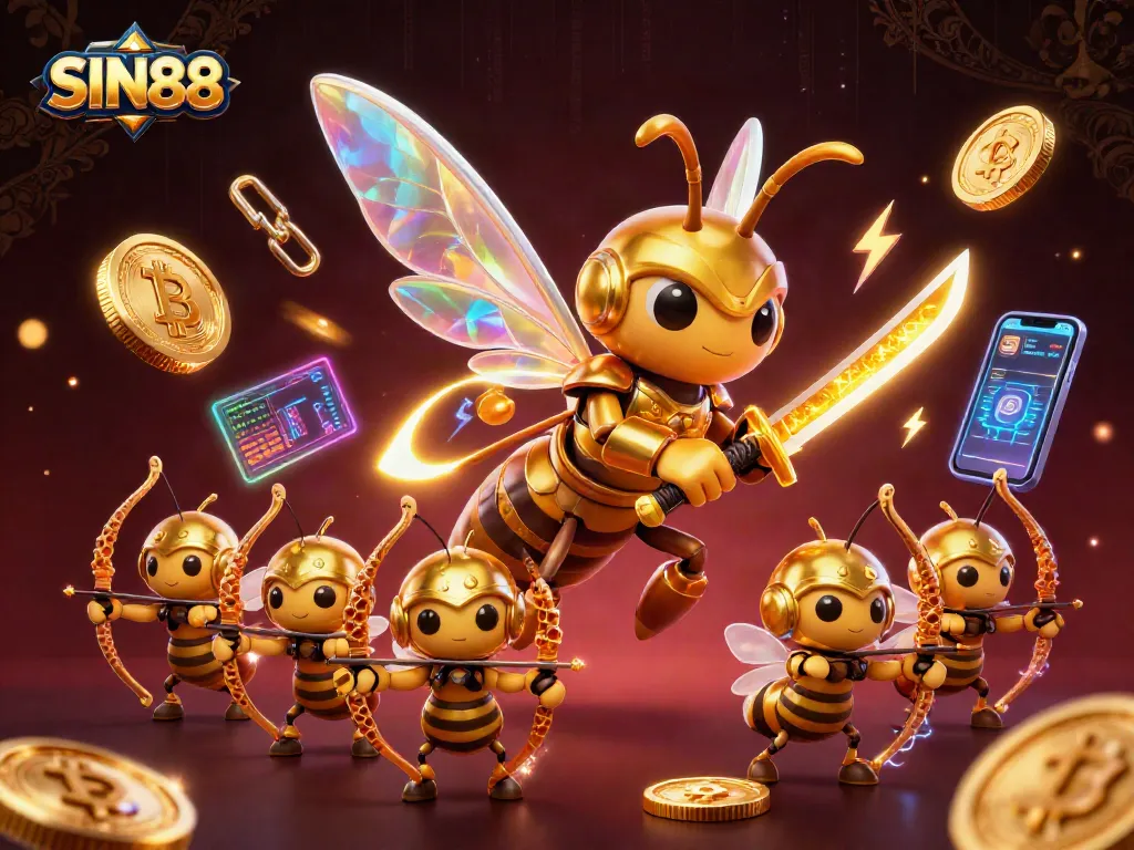 SIN88 engages players with a vibrant gaming scene of digital winnings and dynamic action.