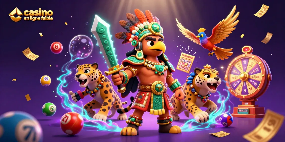 Joue sur un casino en ligne fiable avec une scène animée et colorée d'éléments de jeu dynamique.