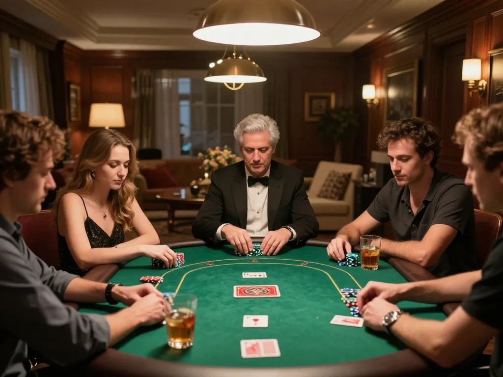 Engaged players at a poker table showcase strategy and community while enjoying CM88 COM experiences.