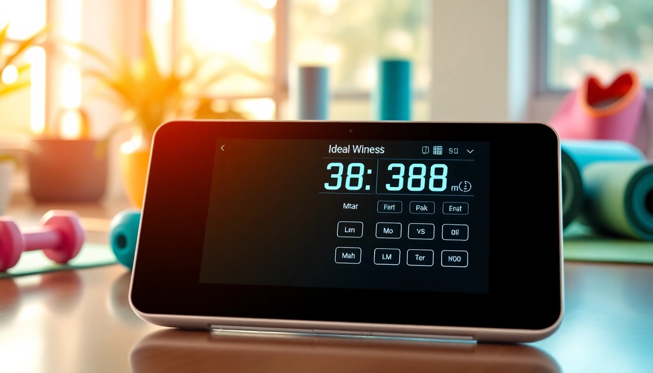 Calculate your ideal weight using an easy-to-navigate ideal weight calculator interface surrounded by health elements.