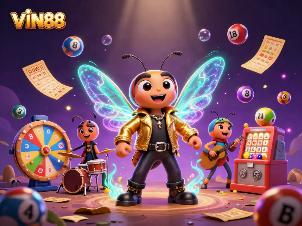 Experience the thrilling world of VIN88 with explosive gaming excitement and vibrant visuals in 3D.
