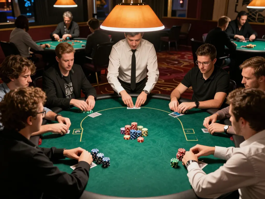 Players engaged in a thrilling poker game at CM88, showcasing competitive spirit and strategy.