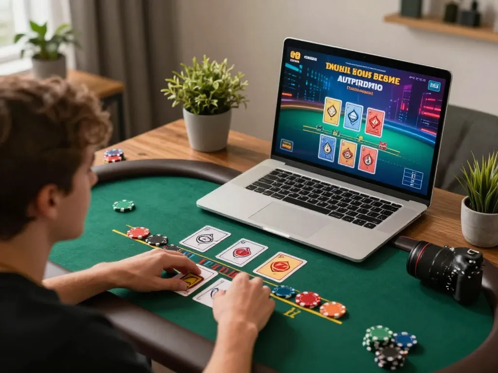 Player engaging in an online blackjack session with tg88, placing bets on the live dealer game.