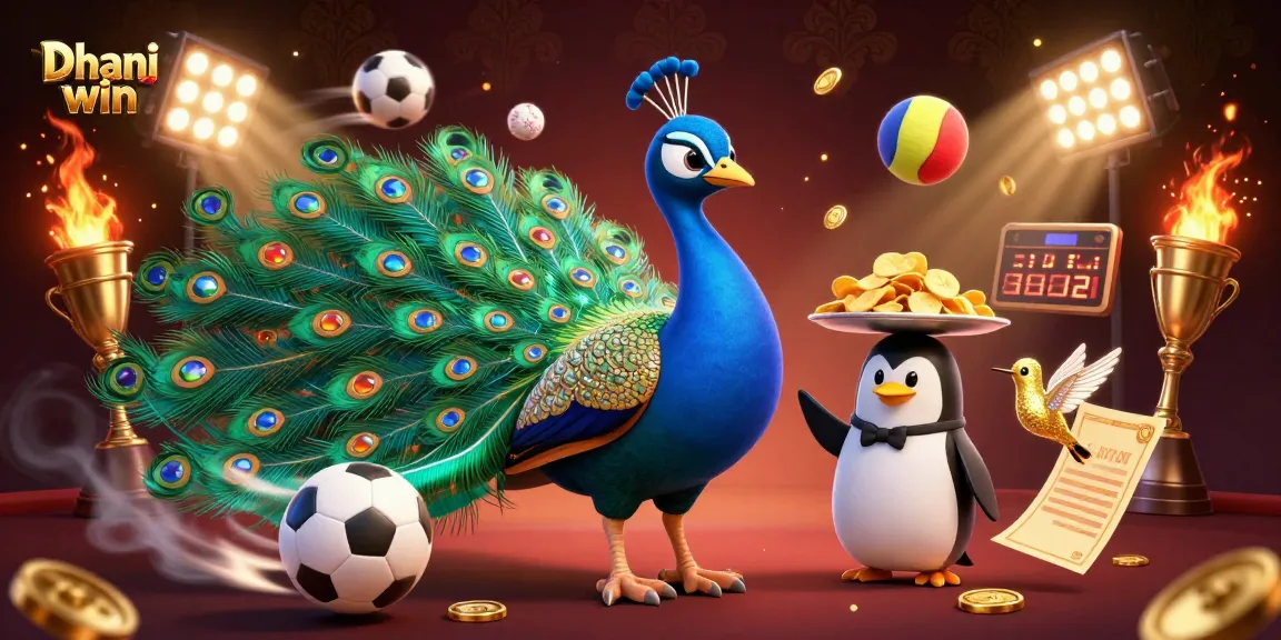 Bet on exciting games with Dhani win, showcasing vibrant 3D characters in an engaging gaming scene.