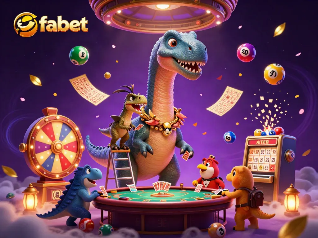 Engage in exciting games at fabet, featuring vibrant casino action with dynamic characters and elements.