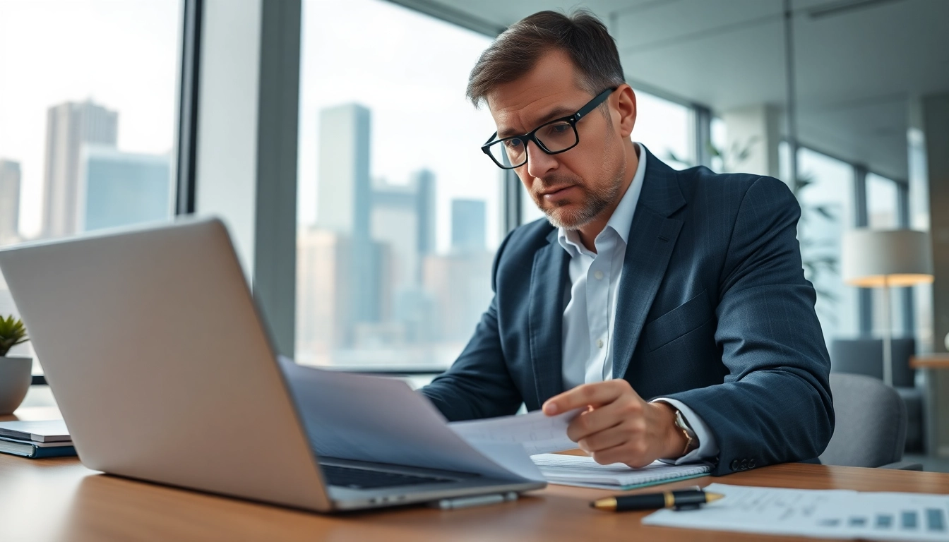 Engaging in tax planning and wealth management with a financial advisor in a professional office setting.