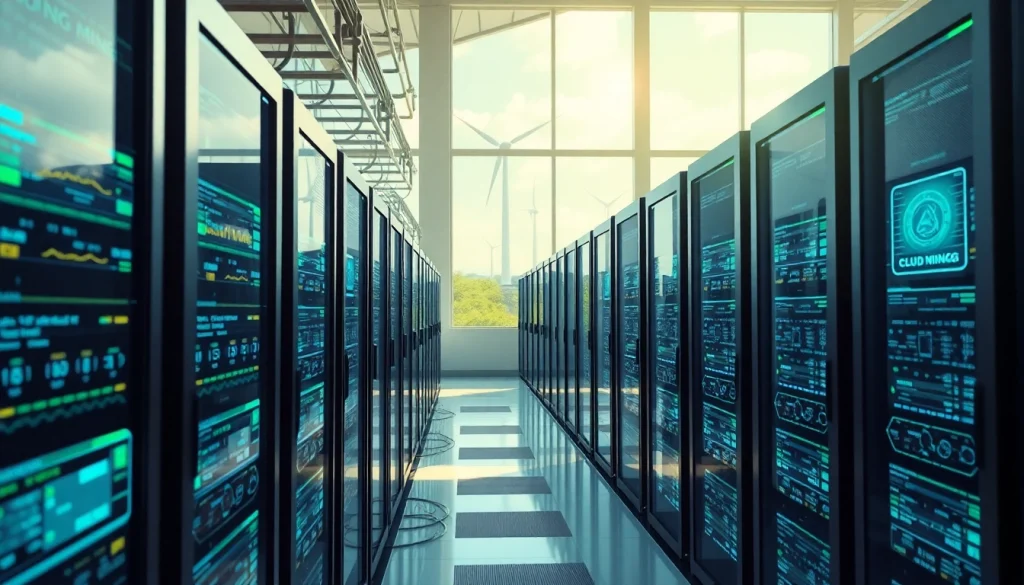 Innovative cloud mining bitcoin facility powered by renewable energy