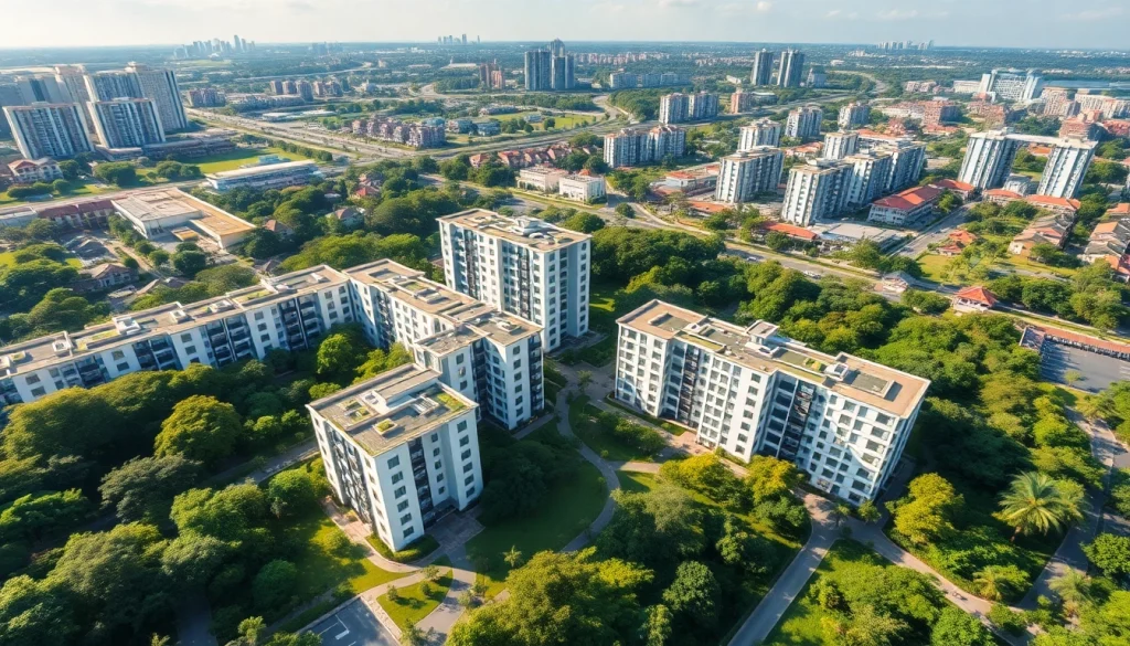 Showcasing the vibrant Tampines EC surrounded by lush greenery and modern architecture.