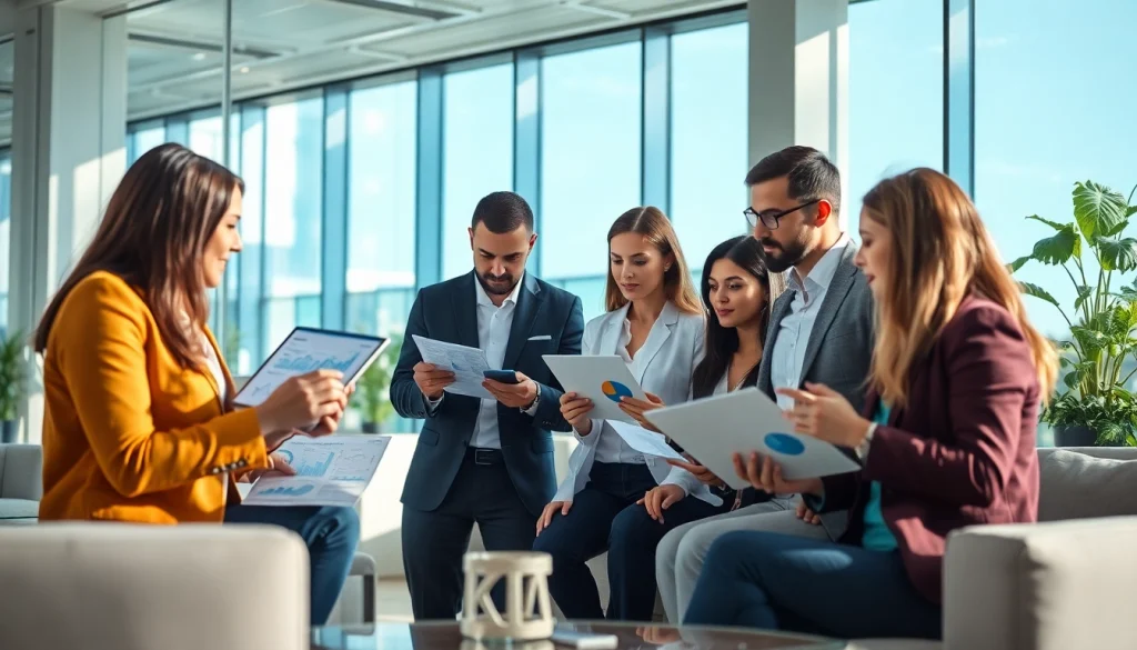 Analyze competitor pricing strategies in a modern office setting with a diverse team.