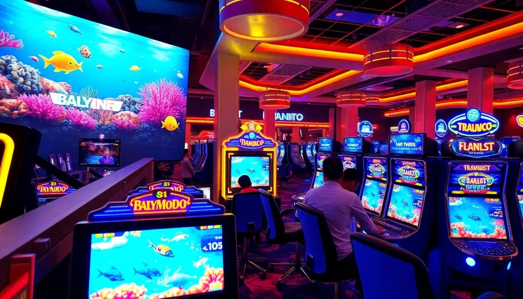 Players enjoying Bắn cá đổi thưởng Baby Dodoo in a vibrant online gaming atmosphere.