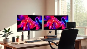Engaging workspace showcasing NSFW AI image generation technology with modern design and creativity