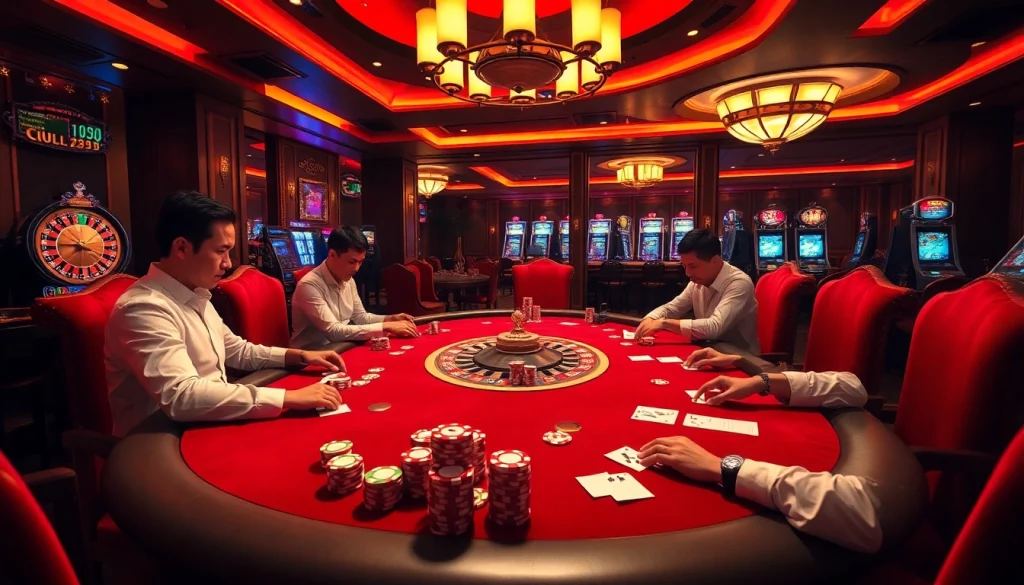 Experience the excitement of tải go88 with high-stakes poker and luxury casino elements.