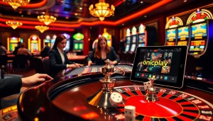 Experience exciting gambling action at onicplay with vibrant roulette and poker games.