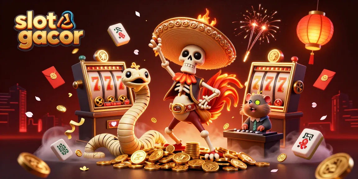 Experience the thrill of slot gacor with our vibrant casino scene featuring delightful characters.