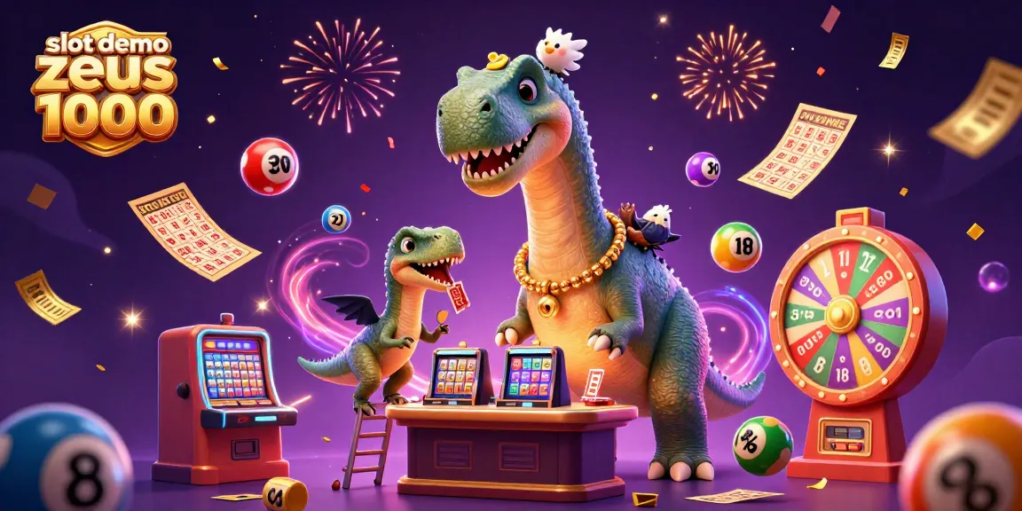 Experience the vibrant slot demo zeus 1000 scene with dynamic casino elements and colorful characters.