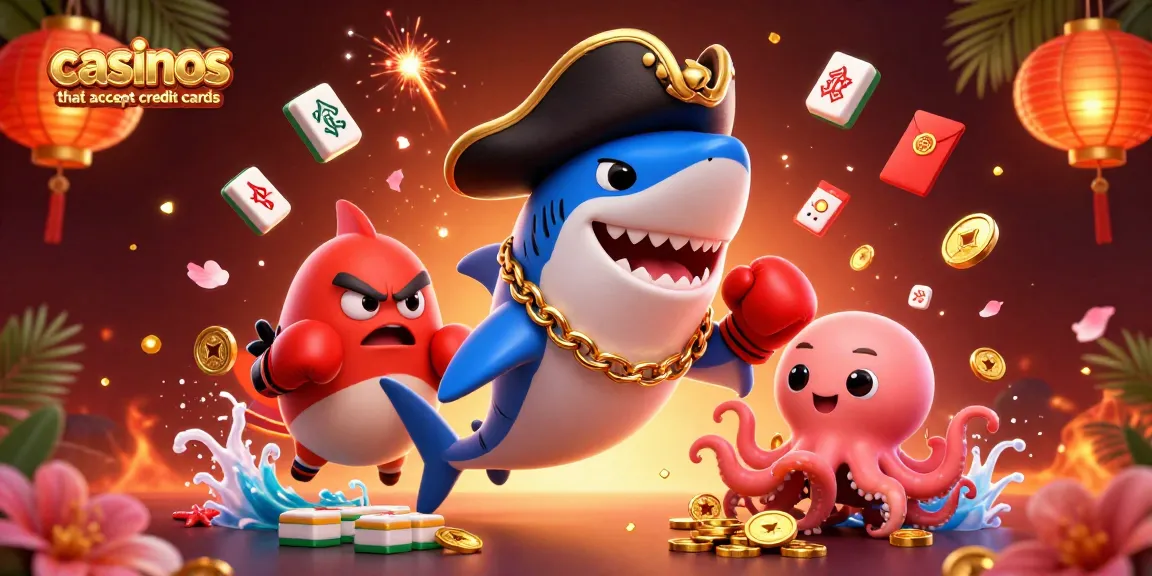 Enjoy thrilling gameplay at casinos that accept credit cards, featuring pirate characters and festive elements