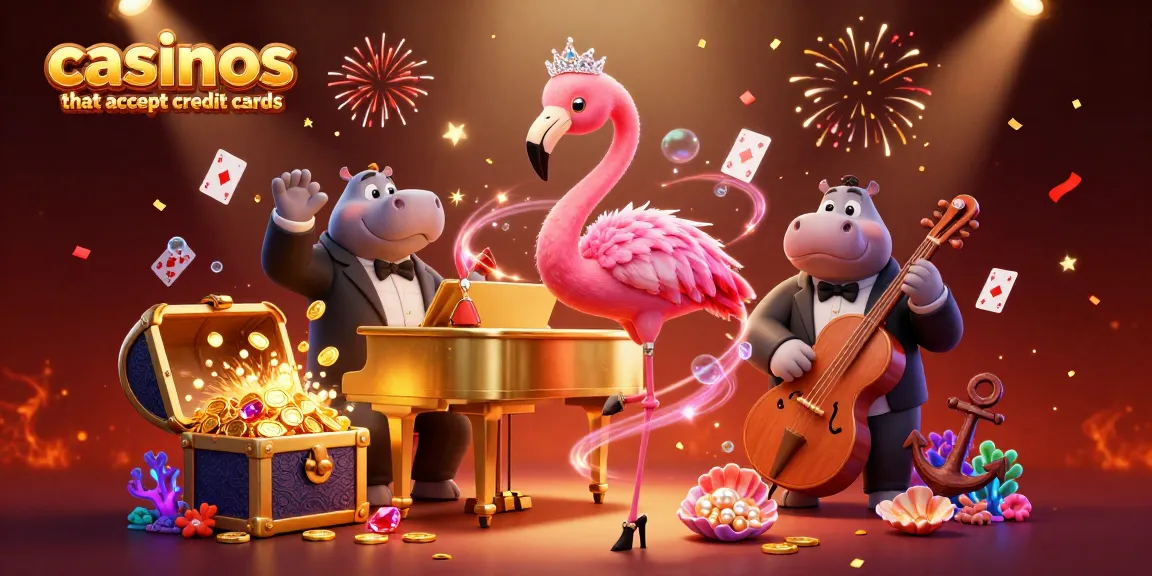 Experience the excitement at casinos that accept credit cards with vibrant characters, golden rewards, and dynamic gaming elements.
